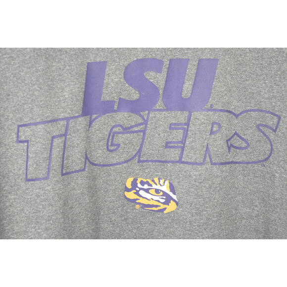 LSU Tigers Sleeveless Shirt PE Pro Edge Tank Top Tiger Eye Sz Adult XL Spellout - Picture 2 of 8